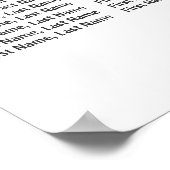 Rosa 8 Tische Hochzeitskarte mit Blütenrosa Poster (Ecke)