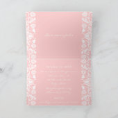 Rosa, aber Sie wählen Viktorianische Farbe Einladung (Innenseite)