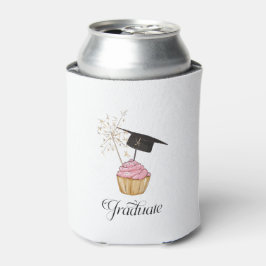 Rosa Abschluss Cupcake Graduate Dosenkühler