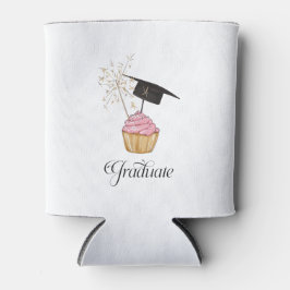 Rosa Abschluss Cupcake Graduate Dosenkühler
