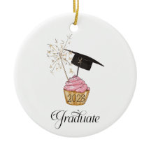 Rosa Abschluss Cupcake Graduate