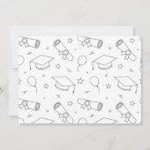 Rosa-Abschluss Dankeskarte (Rückseite)