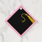 Rosa Abschluss Geschenkanhänger (Rückseite)