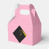 Rosa Abschluss Geschenkschachtel (Rückseite)