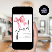 Rosa Abschluss Grad Save the Date