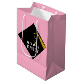 Rosa Abschluss Mittlere Geschenktüte