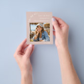 Rosa Abschlusssave-the-Date-Foto Flyer (Gruppe)