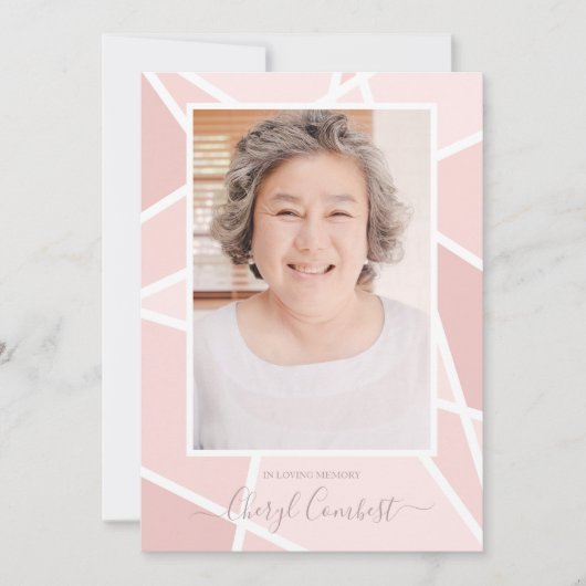 Rosa Abstrakt bei der Beerdigung des Gedächtnisses (Vorderseite)