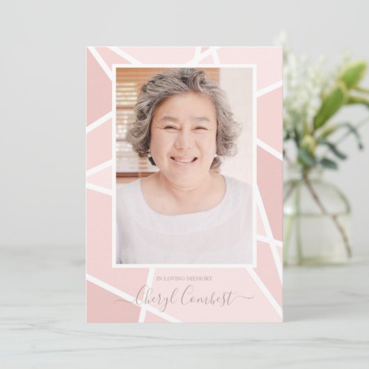 Rosa Abstrakt bei der Beerdigung des Gedächtnisses (Stehend Vorderseite)