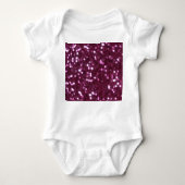 Rosa abstrakt, beide dezentrierte Lichter. Baby Strampler (Vorderseite)