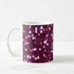 Rosa abstrakt, beide dezentrierte Lichter. Kaffeetasse