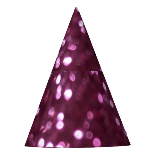 Rosa abstrakt, beide dezentrierte Lichter. Partyhütchen (Vorderseite)