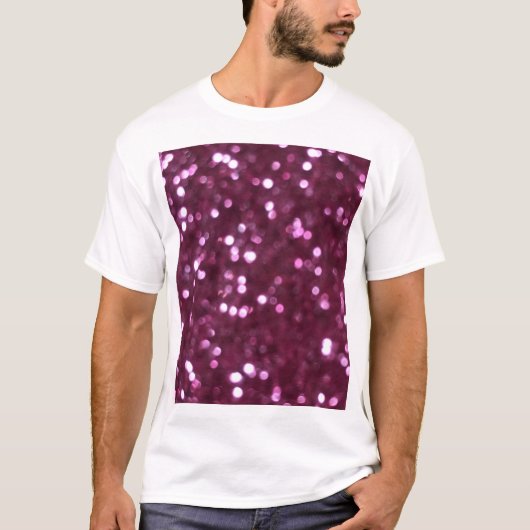 Rosa abstrakt, beide dezentrierte Lichter. T-Shirt (Vorderseite)