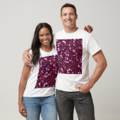 Rosa abstrakt, beide dezentrierte Lichter. T-Shirt (Unisex)