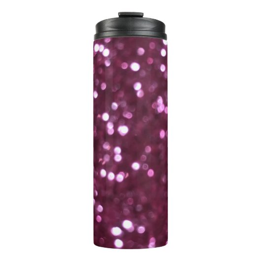 Rosa abstrakt, beide dezentrierte Lichter. Thermosbecher (Vorderseite)