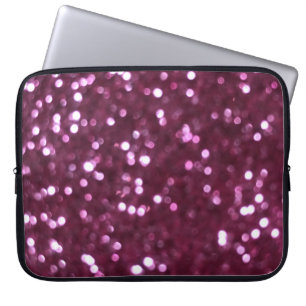 Rosa abstrakt, Bokeh unscharfe Lichter. Laptopschutzhülle