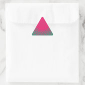 rosa abstrakt dreieckiger aufkleber (Tasche)