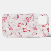 Rosa Abstrakt Flamingos Wasserfarbe Moderne Case-Mate iPhone Hülle (Rückseite (Horizontal))