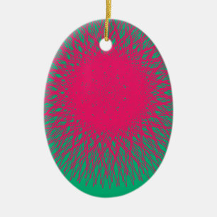 rosa abstrakt keramikornament