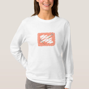 Rosa Abstrakt mit Rosen T-Shirt