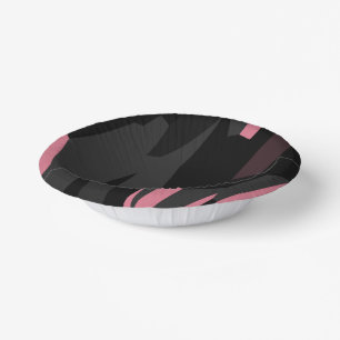 rosa abstrakt pappteller