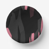 rosa abstrakt pappteller (Vorderseite)