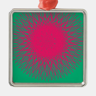 rosa abstrakt silbernes ornament
