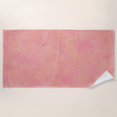 Rosa Abstrakt Strandtuch (Vorderseite)
