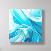 Rosa Abstrakte Aquarellblüte Leinwand (Vorderseite)