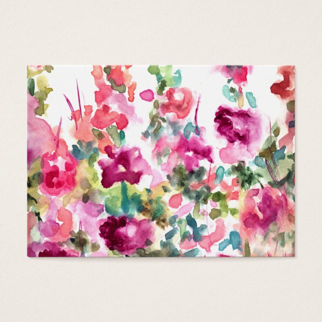 Rosa Abstrakte Aquarellfarben Blume Hintergrund (Vorderseite)