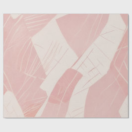 Rosa Abstrakte Batik Geschenkpapier