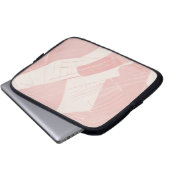Rosa Abstrakte Batik Laptopschutzhülle (Vorne Knopf)