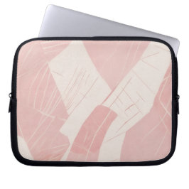Rosa Abstrakte Batik Laptopschutzhülle