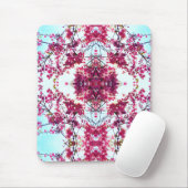 Rosa abstrakte Boho Blumenmandala Mousepad (Mit Mouse)