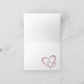 Rosa Abstrakte Herzen & Blume Liebe Fraktal Art (Innenseite)