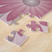 Rosa Abstrakte Herzen & Blume Liebe Fraktal Art Puzzle (Seite)