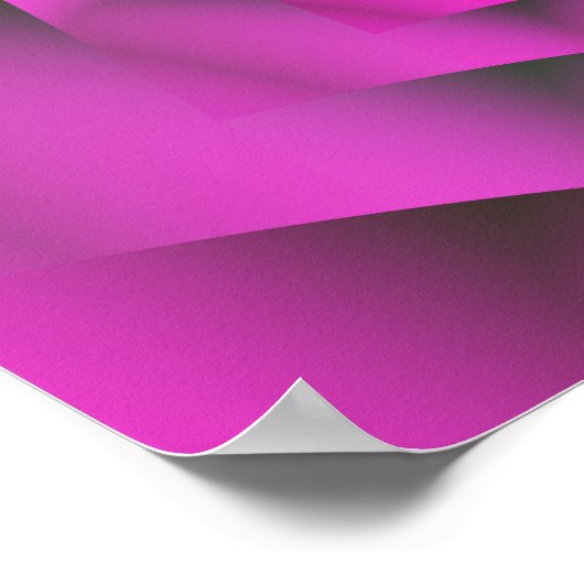 Rosa Abstrakte Kunst Poster (Ecke)
