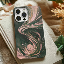 Rosa Abstrakte Kunst Wasserwirbeln Wasserfarben Le Case-Mate iPhone Hülle