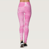 Rosa Abstrakte Leggings (Rückseite)