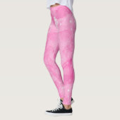 Rosa Abstrakte Leggings (Links)