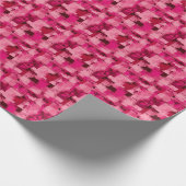 Rosa abstrakte Malerei Geschenkpapier (Ecke)