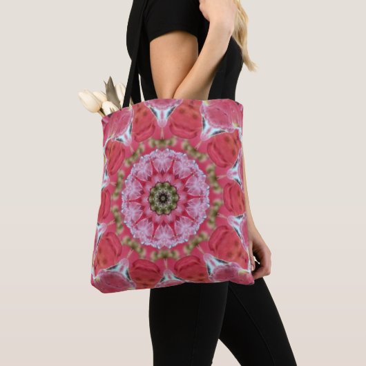 Rosa abstrakte Tasche (Von Nahem)
