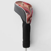 Rosa Abstrakter Golf Head Cover Headcover (angewinkelt)