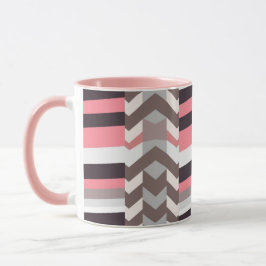 Rosa abstrakter Kaffeebecher Tasse