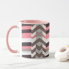 Rosa abstrakter Kaffeebecher Tasse