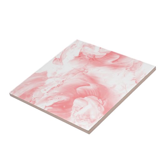 Rosa Abstrakter Marmorboden Fliese (Seite)