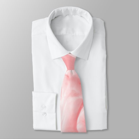 Rosa Abstrakter Marmorboden Krawatte (Gebunden)