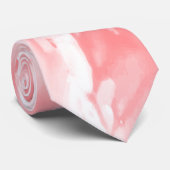 Rosa Abstrakter Marmorboden Krawatte (Gerollt)