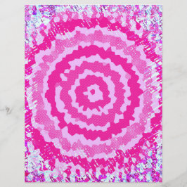 Rosa abstraktes Blumen-Scrapbook-Papier in großen  Flyer