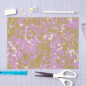 rosa Abstraktes botanisches Design Seidenpapier (Handwerk)